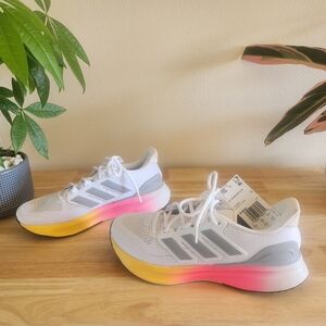 Adidas Ortholite White Pink Neon Sneakers NWT